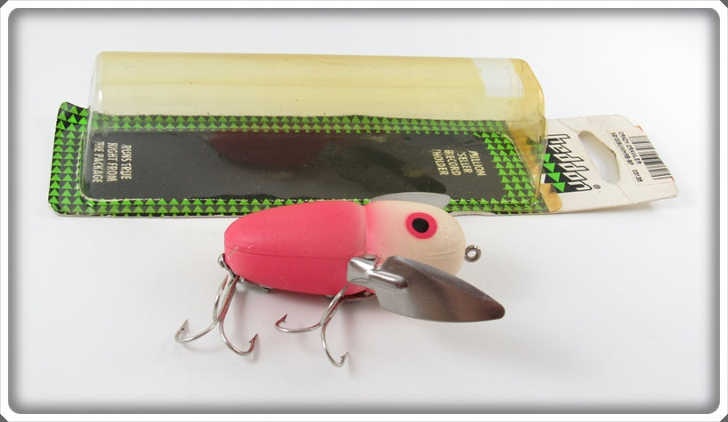 Heddon White Head Red Body Crazy Crawler With Card