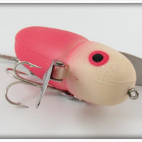 Heddon White Head Red Body Crazy Crawler With Card