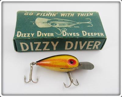 Fishathon Bait Mfg Little Joe Dizzy Diver In Silver Black Scale Box D-21
