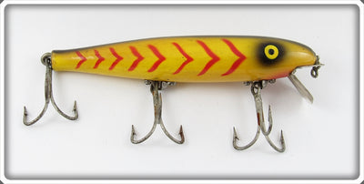 Vintage Pflueger Yellow Body Red Stripes Palomine Lure 5043