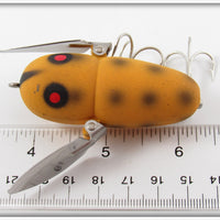 Heddon Yellow Black Spots Crazy Crawler