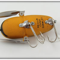 Heddon Yellow Black Spots Crazy Crawler