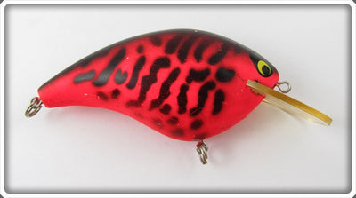 Vintage Smithwick Fluorescent Red & Black Coachdog Bo Jack Lure B-3085