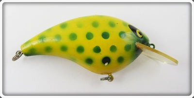 Vintage Smithwick Yellow & Green Spots Bo Jack Lure B-3015