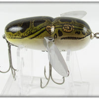Vintage Heddon Natural Leopard Frog Crazy Crawler Lure 9120 NF