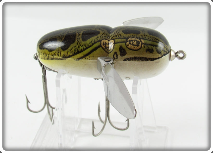 Vintage Heddon Natural Leopard Frog Crazy Crawler Lure 9120 NF