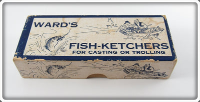 Vintage Ward's Fish Ketchers Pike Ketcher Empty Lure Box 7982