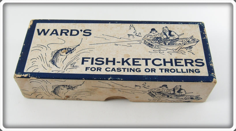 Vintage Ward's Fish Ketchers Pike Ketcher Empty Lure Box 7983
