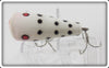 Creek Chub White Black Spots Midget Plunker In Box 5900 SWB Special