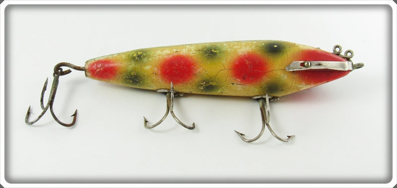Vintage Heddon Spotted Deep Diving Wiggler Lure 1600 S For Sale
