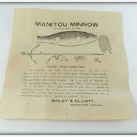 Bailey & Elliott The Manitou Minnow In Box