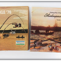 Vintage Shakespeare 1978 & 1980 Tackle Catalog Pair