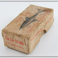 Fred Arbogast Tin Liz Metal Minnow In Picture Box