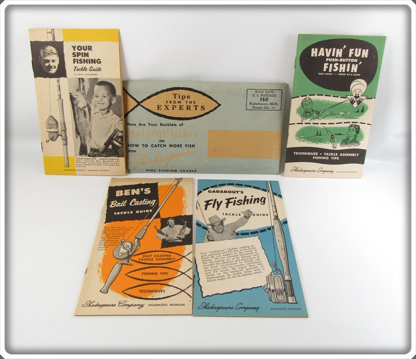 Vintage Shakespeare Tips From The Expert Booklet Set 