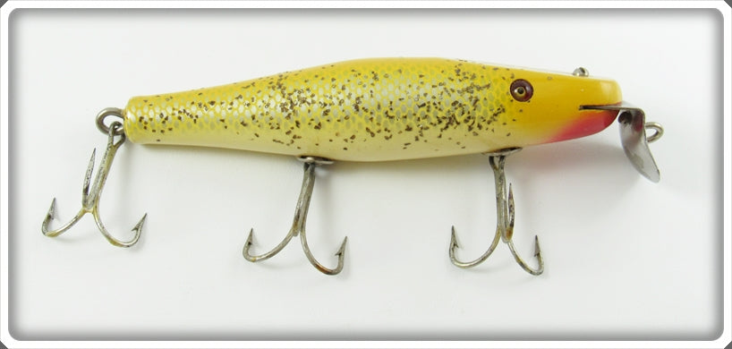 Vintage Creek Chub Yellow Flash Surfster Lure 7237