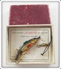 Pflueger Jusrite Minnow In Maroon Box