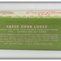 Creek Chub Rainbow Jointed Snook Pikie In Box 5508