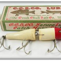 Creek Chub White And Red Jointed Husky Pikie Lure In Box 3002