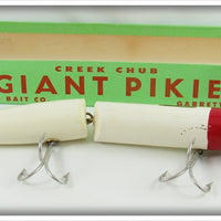 Creek Chub Red & White Giant Jointed Pikie Lure In Box 802