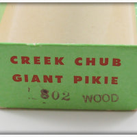 Creek Chub Red & White Giant Jointed Pikie In Box 802