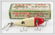 Creek Chub White And Red Injured Minnow Lure In Box 1502