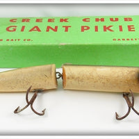 Vintage Creek Chub Silver Flash Giant Jointed Pikie In Box