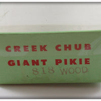Creek Chub Silver Flash Giant Jointed Pikie In Box 818
