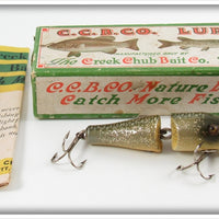 Vintage Creek Chub Silver Flash Baby Jointed Pikie Lure In Box 2718 