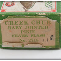 Creek Chub Silver Flash Baby Jointed Pikie In Box 2718