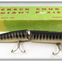 Creek Chub Black Scale Giant Jointed Pikie Lure 833 In Box