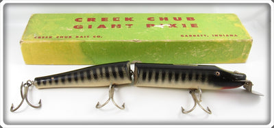 Creek Chub Black Scale Giant Jointed Pikie Lure 833 In Box