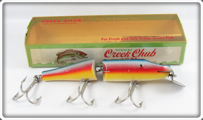 Creek Chub Rainbow Jointed Husky Pikie Lure In Box 3008 W