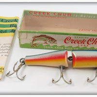 Creek Chub Rainbow Jointed Pikie Lure In Box 2608