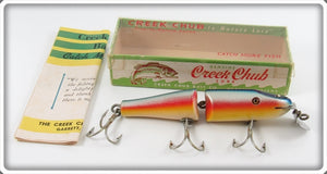 Creek Chub Rainbow Jointed Pikie Lure In Box 2608