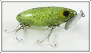Vintage Arbogast Green Glitter Ghost 5/8 Ounce Jitterbug Lure