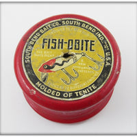 1939 Wooden Line Spool Advertising South Bend Fish Obite