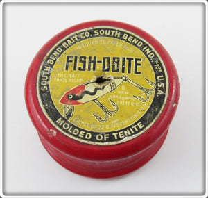 1939 Wooden Line Spool Advertising South Bend Fish Obite
