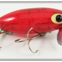 Vintage Arbogast Red Glitter Ghost 5/8 Ounce Jitterbug Lure