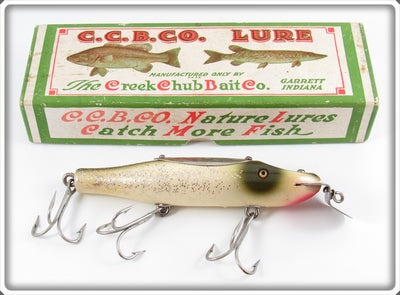 Vintage Creek Chub Silver Flash Kingfish Pikie Lure In Box For Sale KF-118
