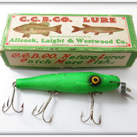 Vintage A L & W Creek Chub Fireplug Pikie Lure In Box