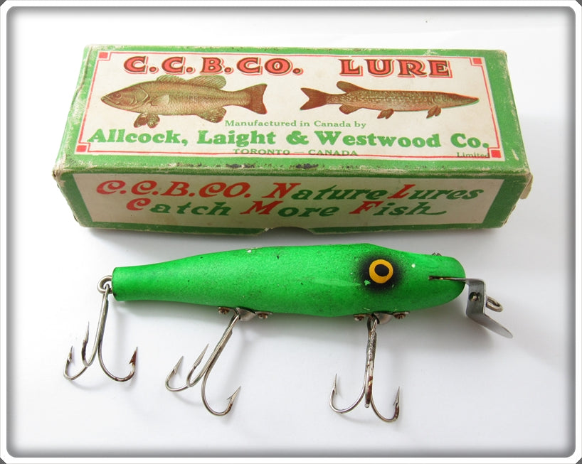 Vintage A L & W Creek Chub Fireplug Pikie Lure In Box