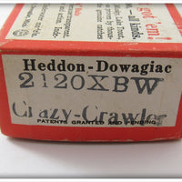 Heddon Black Shore Crazy Crawler In Correct Box