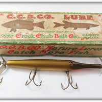 Vintage Creek Chub Natural Gar Minnow Lure In Correct Box 2900