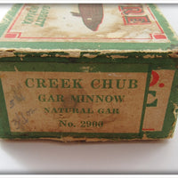 Creek Chub Natural Gar Minnow In Correct Box