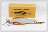 National Expert Bait Co Nickel & Copper Bayfield Spoon In Box 