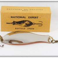 National Expert Bait Co Nickel & Copper Bayfield Spoon In Box 