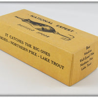 National Expert Bait Co Nickel & Copper Bayfield Spoon In Box