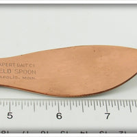 National Expert Bait Co Nickel & Copper Bayfield Spoon In Box