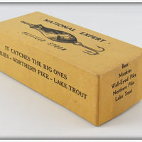 National Expert Bait Co Nickel & Copper Bayfield Spoon In Box