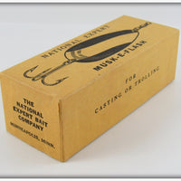 National Expert Bait Co Red, White & Brass Musk-E Flash In Box